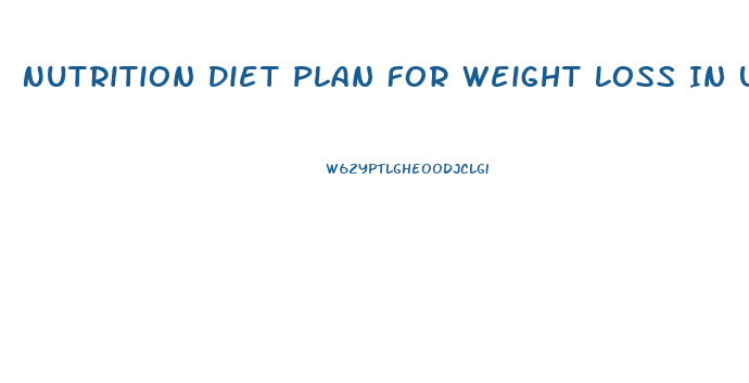 Nutrition Diet Plan For Weight Loss In Urdu