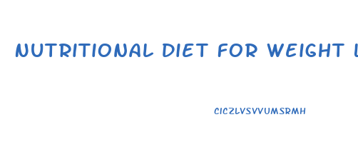 Nutritional Diet For Weight Loss In Uae