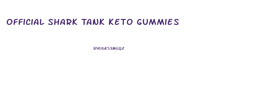 Official Shark Tank Keto Gummies