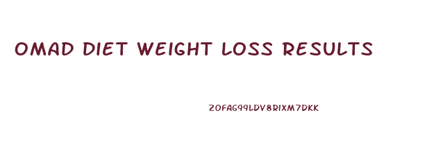 Omad Diet Weight Loss Results