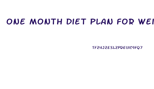 One Month Diet Plan For Weight Loss In Hindi