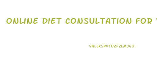 Online Diet Consultation For Weight Loss