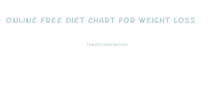 Online Free Diet Chart For Weight Loss