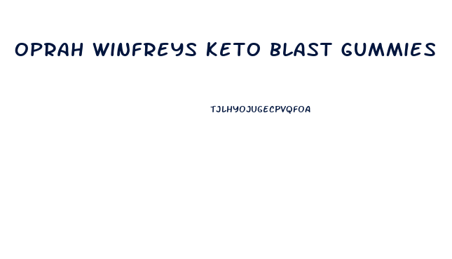 Oprah Winfreys Keto Blast Gummies