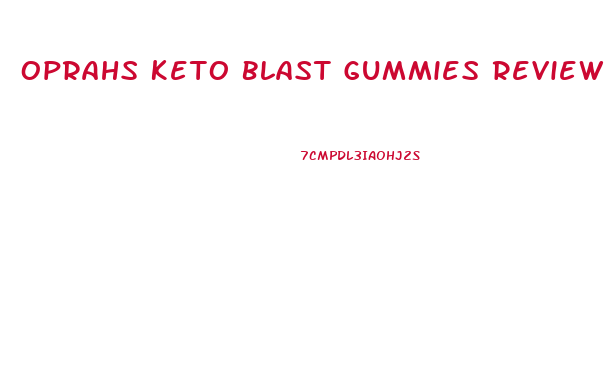 Oprahs Keto Blast Gummies Reviews