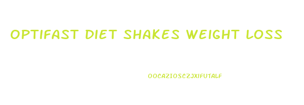 Optifast Diet Shakes Weight Loss