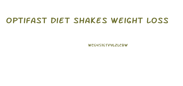 Optifast Diet Shakes Weight Loss