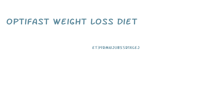 Optifast Weight Loss Diet