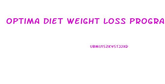 Optima Diet Weight Loss Program