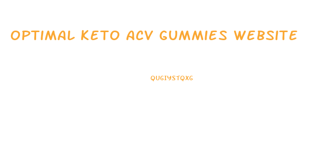 Optimal Keto Acv Gummies Website