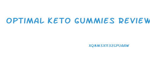 Optimal Keto Gummies Review