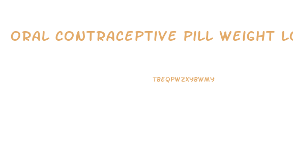 Oral Contraceptive Pill Weight Loss
