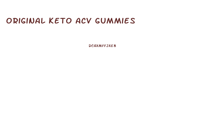 Original Keto Acv Gummies