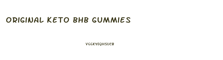 Original Keto Bhb Gummies