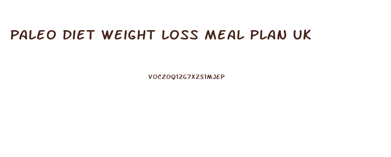 Paleo Diet Weight Loss Meal Plan Uk