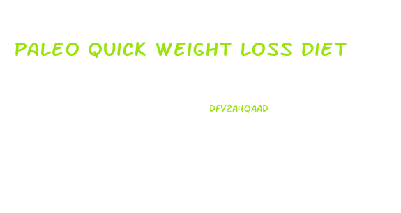 Paleo Quick Weight Loss Diet