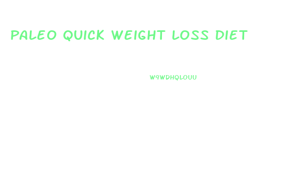 Paleo Quick Weight Loss Diet