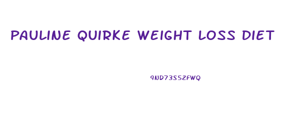 Pauline Quirke Weight Loss Diet