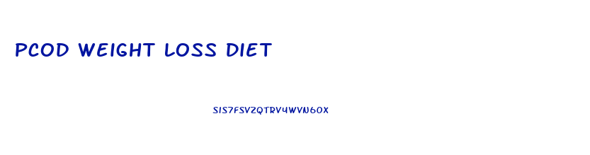 Pcod Weight Loss Diet