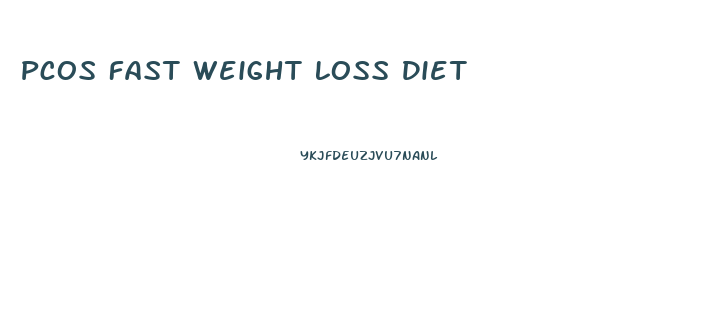 Pcos Fast Weight Loss Diet