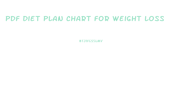 Pdf Diet Plan Chart For Weight Loss