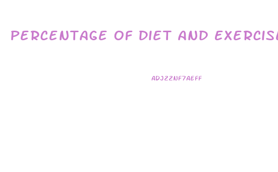 Percentage Of Diet And Exercise For Weight Loss