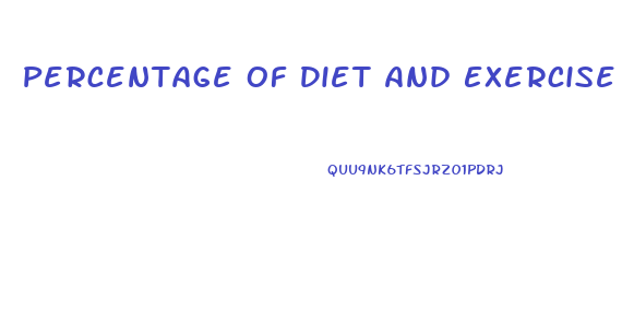 Percentage Of Diet And Exercise For Weight Loss