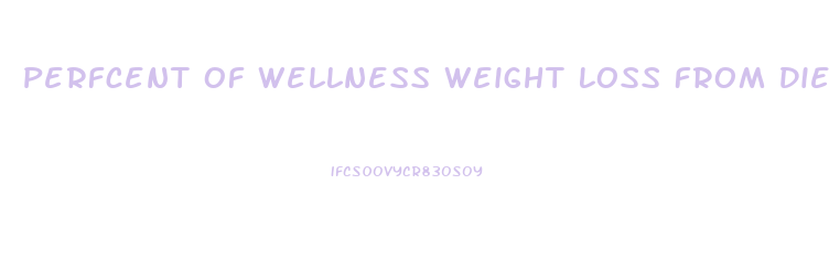 Perfcent Of Wellness Weight Loss From Diet