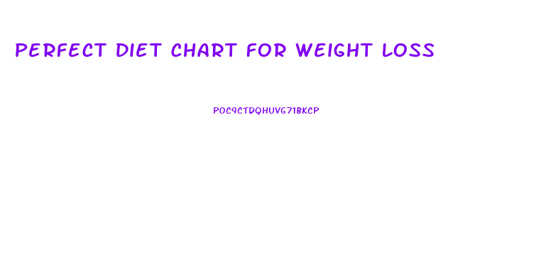 Perfect Diet Chart For Weight Loss