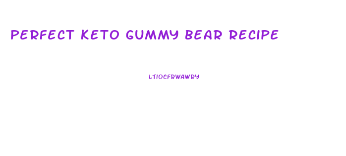 Perfect Keto Gummy Bear Recipe