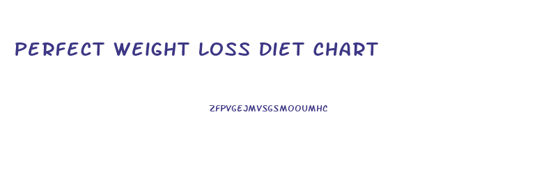 Perfect Weight Loss Diet Chart