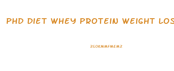 Phd Diet Whey Protein Weight Loss