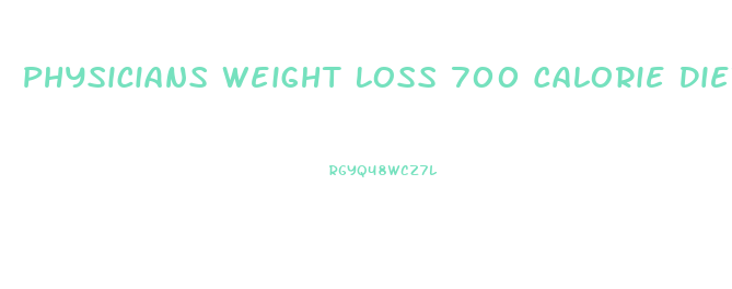 Physicians Weight Loss 700 Calorie Diet