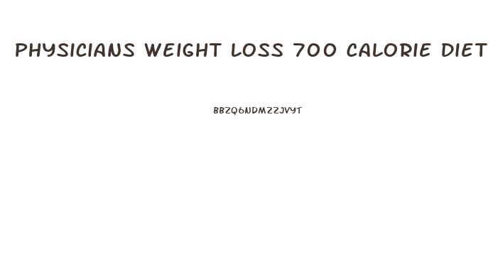 Physicians Weight Loss 700 Calorie Diet