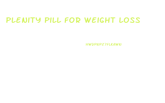 Plenity Pill For Weight Loss