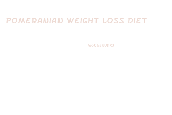 Pomeranian Weight Loss Diet