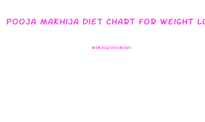 Pooja Makhija Diet Chart For Weight Loss