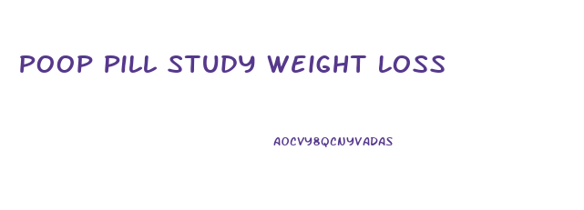 Poop Pill Study Weight Loss