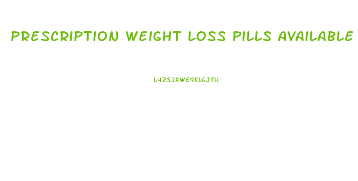 Prescription Weight Loss Pills Available In Canada