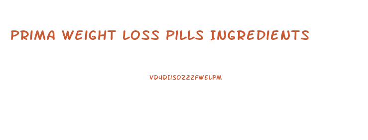 Prima Weight Loss Pills Ingredients