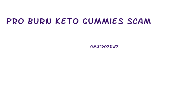 Pro Burn Keto Gummies Scam