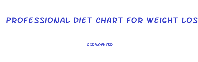 Professional Diet Chart For Weight Loss