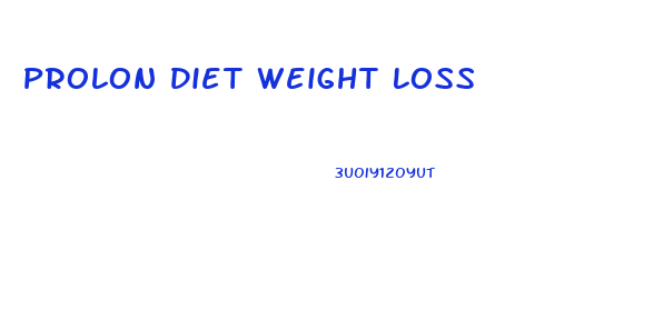 Prolon Diet Weight Loss