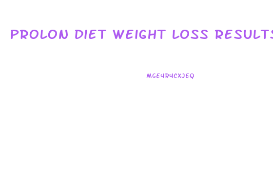 Prolon Diet Weight Loss Results