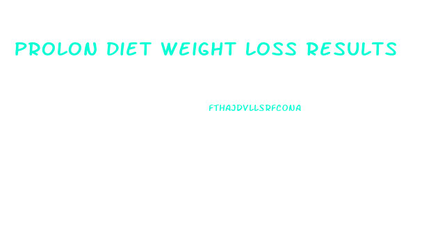 Prolon Diet Weight Loss Results