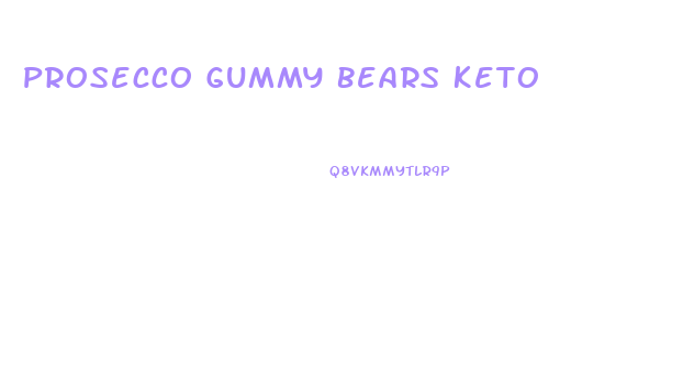 Prosecco Gummy Bears Keto