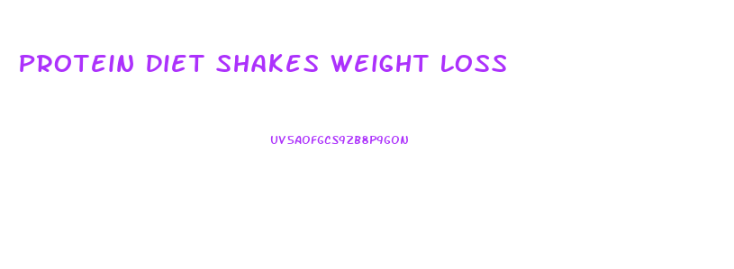 Protein Diet Shakes Weight Loss