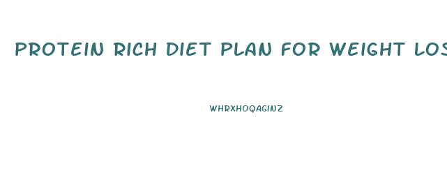 Protein Rich Diet Plan For Weight Loss Indian