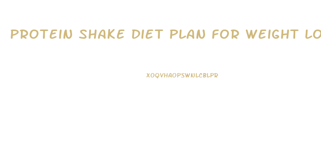 Protein Shake Diet Plan For Weight Loss Uk