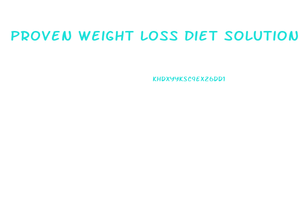 Proven Weight Loss Diet Solutions Index